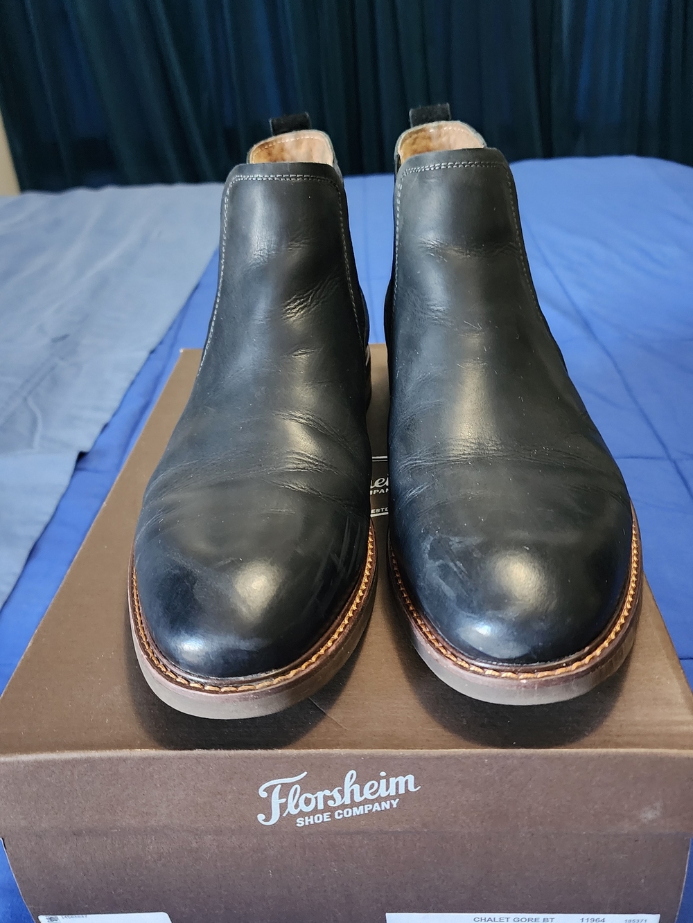 Florsheim Men's Black Leather Chelsea Boots